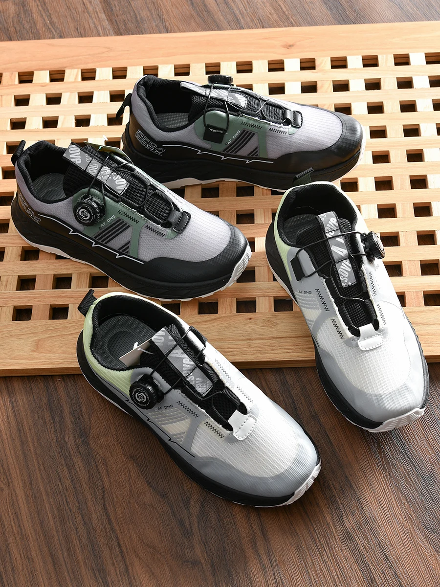 

Tech Knob Laced Sports Casual Shoes for Men Breathable Mesh 3D Glued Rubber Sole Flat Heel Spring Autumn Season round Toe
