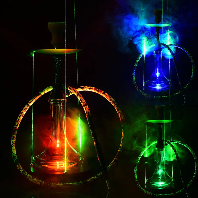 

Shisha accessories, laser light tray, charging, colorful light base, LED flash, colorful mat.