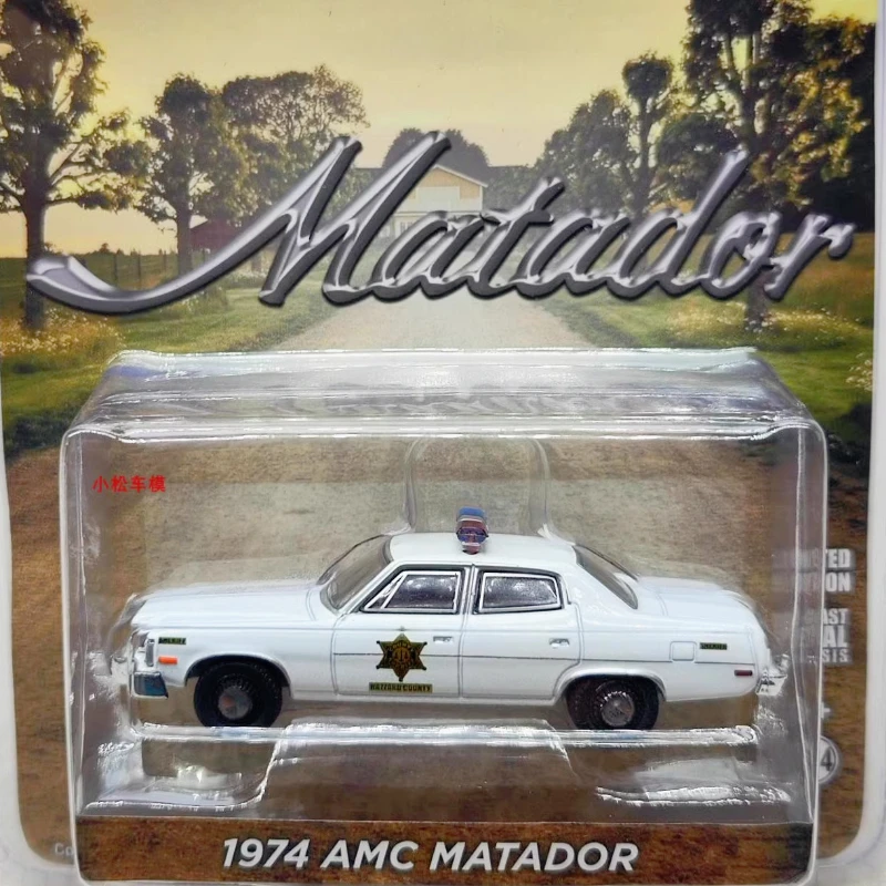 

Green Light 1:64 1974 AMC Matador-Hazard County Police Car 30177 Collection Toys Small Gifts Model Wall Pendant