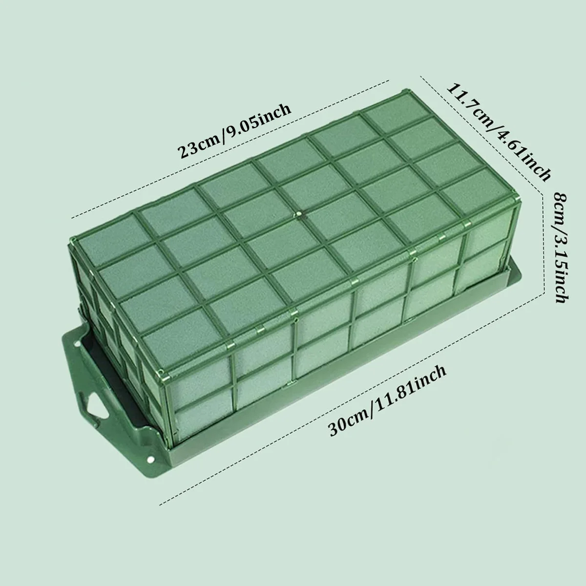 قفص رغوة الأزهار مستطيل حامل قفص الزهور ترتيب لوازم للزهور الطازجة ديكورات إزالة الأعشاب الضارة المنزلية #4