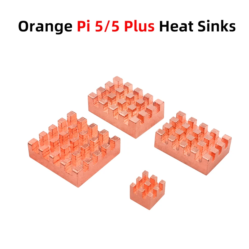 Orange Pi 5 / 5 Plus Heat Sink CPU RAM Copper Aluminum Heatsinks OPI 5 Passive Cooling Radiator compatible for Orange Pi Zero 2