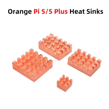 Orange Pi 5/5 Plus Kühlkörper CPU RAM Kupfer Aluminium Kühlkörper OPI 5 Passive Kühlung Kühler kompatibel für Orange Pi Zero 2