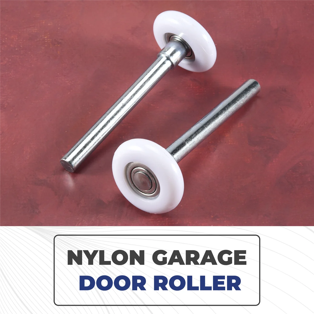 BISM1 Paquete de 12 rodillos para puertas de garaje de 2 pulgadas, rodillo para puertas de garaje de nailon con rodamiento 6200ZZ, para puertas de garaje residenciales y comerciales