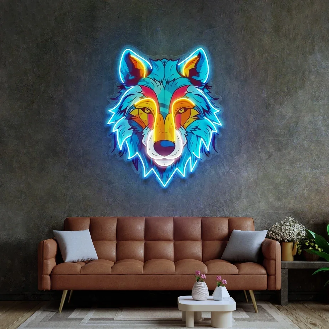 

Wolf Neon Sign Home Decor Wall Art Neon Sign