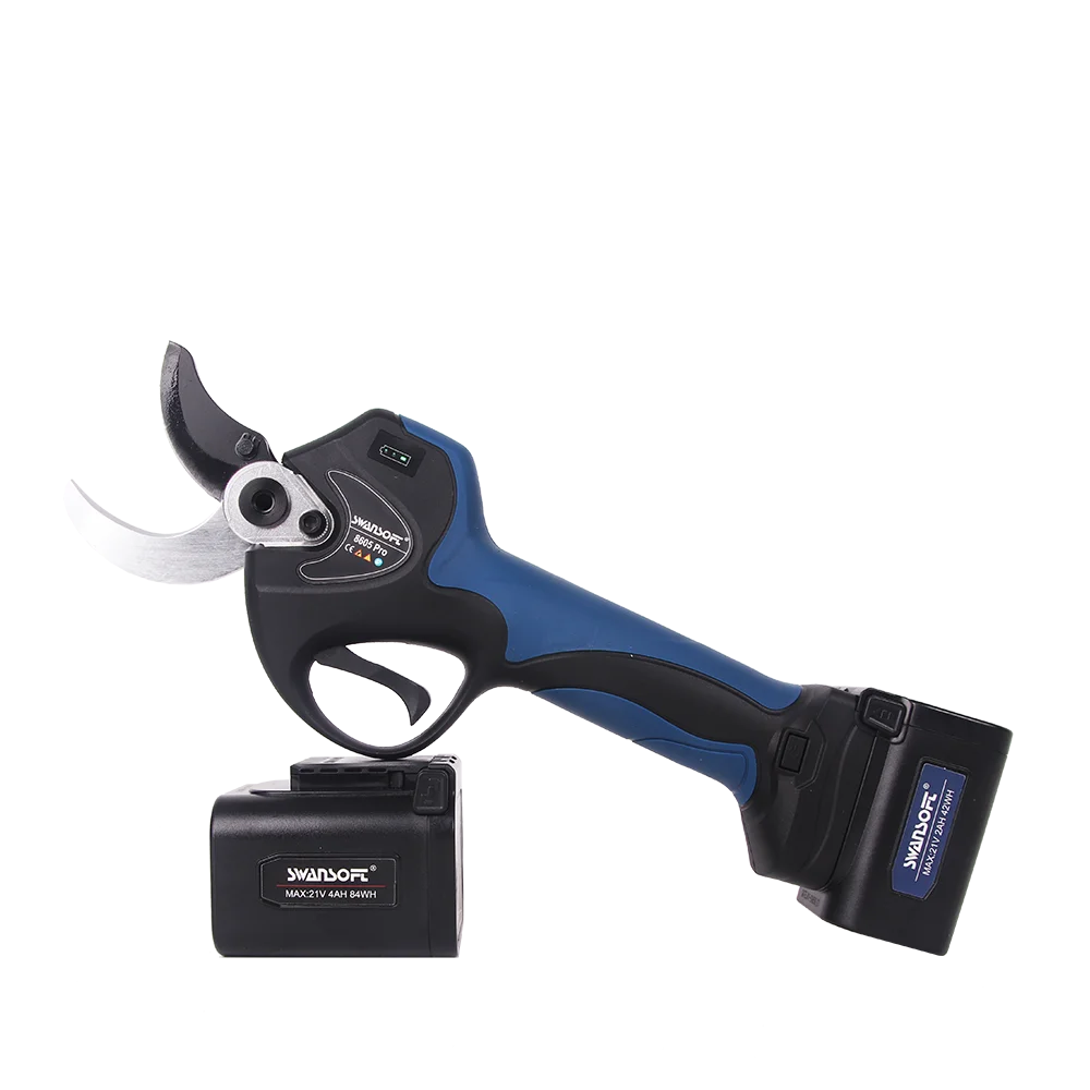 SWANSOFT 8605PRO Cordless Pruner Electric Pruning Shears Batter Power Pruner for Gardening Orchards Vineyards and Olive Tree