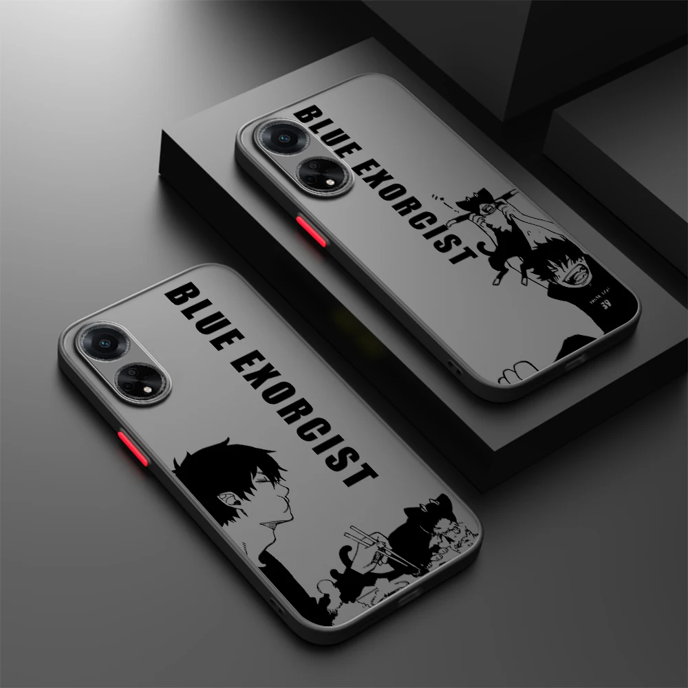 Blue Exorcist Popular Anime Frosted Translucent For OPPO X5 X3 A54S A5 A94 A16 A53S A57 A74 A72 A96 A98 A78 5G TPU Phone Case