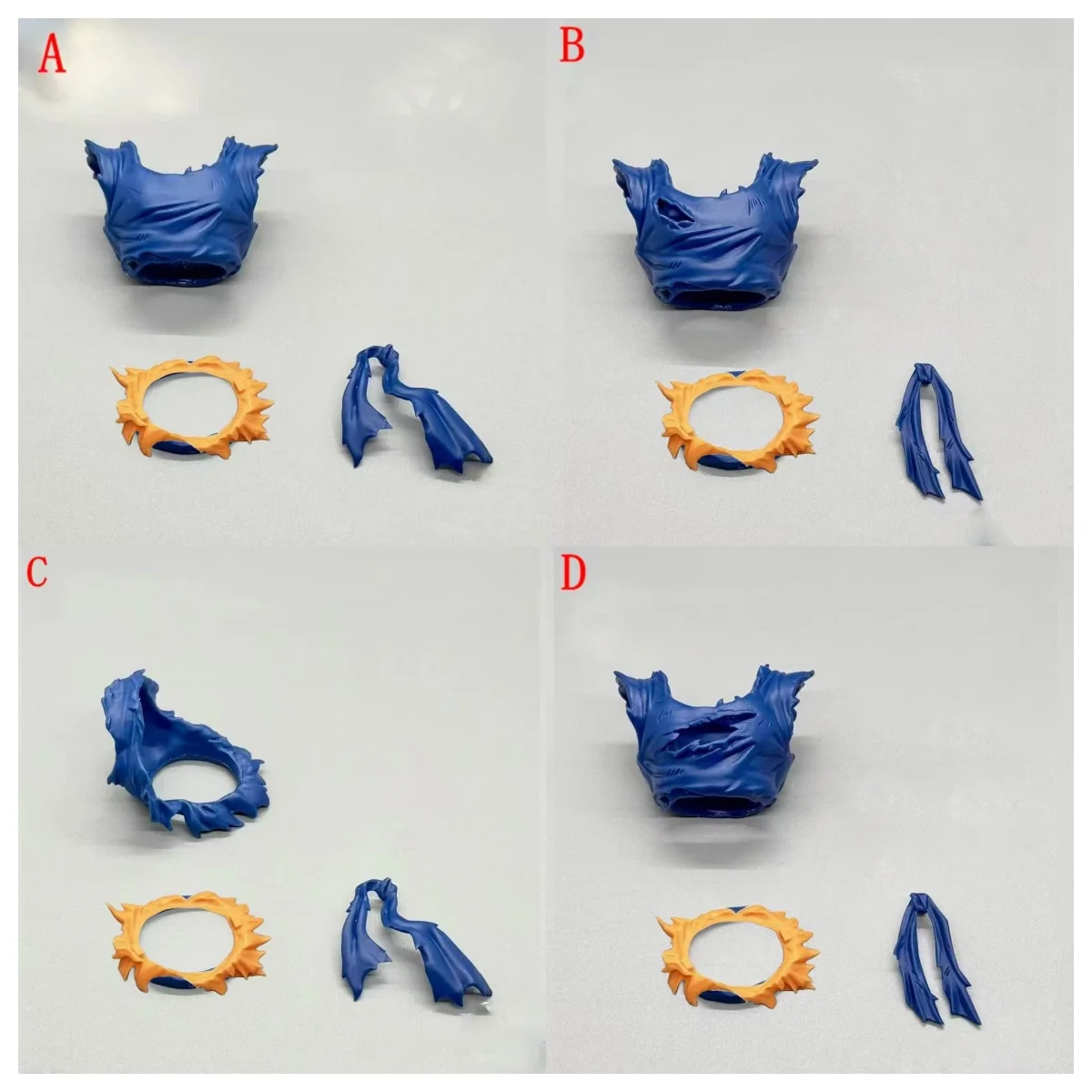 

【 In Stock 】 Dragon Ball Shf Wukong Air Super Battle Damage Broken Clothing Accessory Pack Soft Rubber Flip Mold Ec Factory 3.0