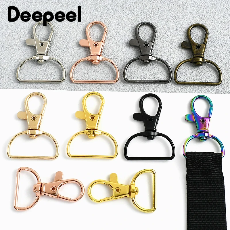 

10-50Pcs 20/25mm Metal Bag Strap Buckles Swivel Lobster Clasps Backpack Snap Hooks Dog Collar Keychain DIY Sewing Accessories