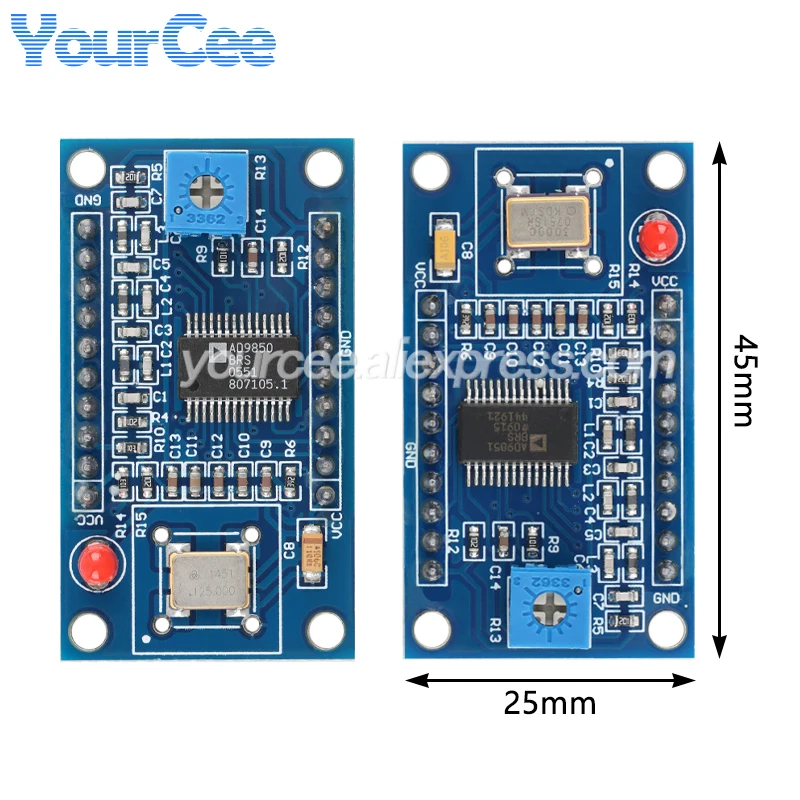 5pcs/1pc AD9850 125MHz AD9851 180MHz DDS Signal Generator Module Sine Wave Square Wave Generator Development Board 0-1MHz
