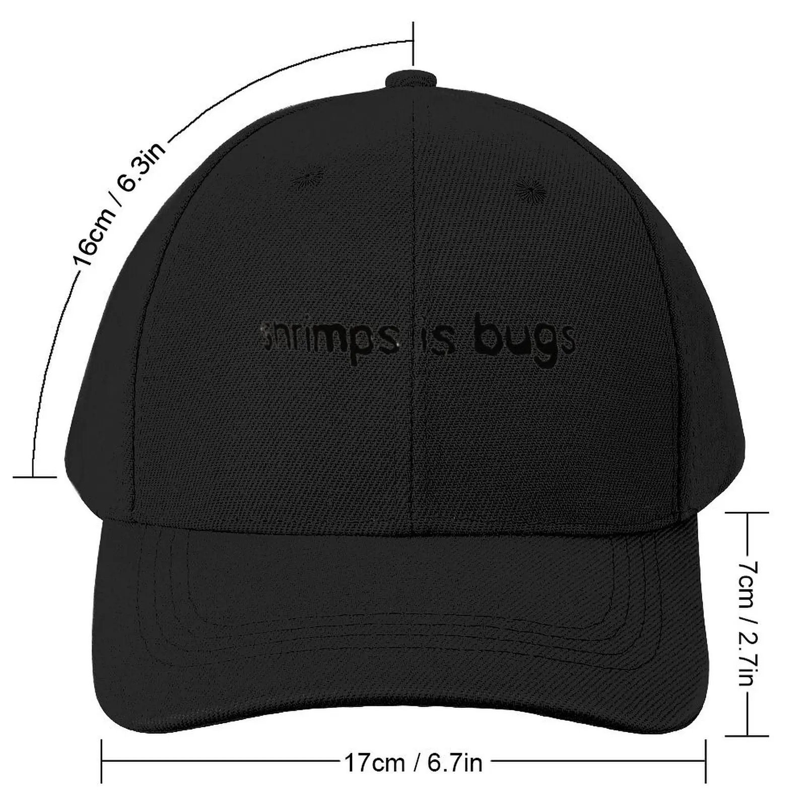 Shrimps is bugs Baseball Cap Trucker Cap Golf Hat cute Gentleman Hat Caps Women Men's