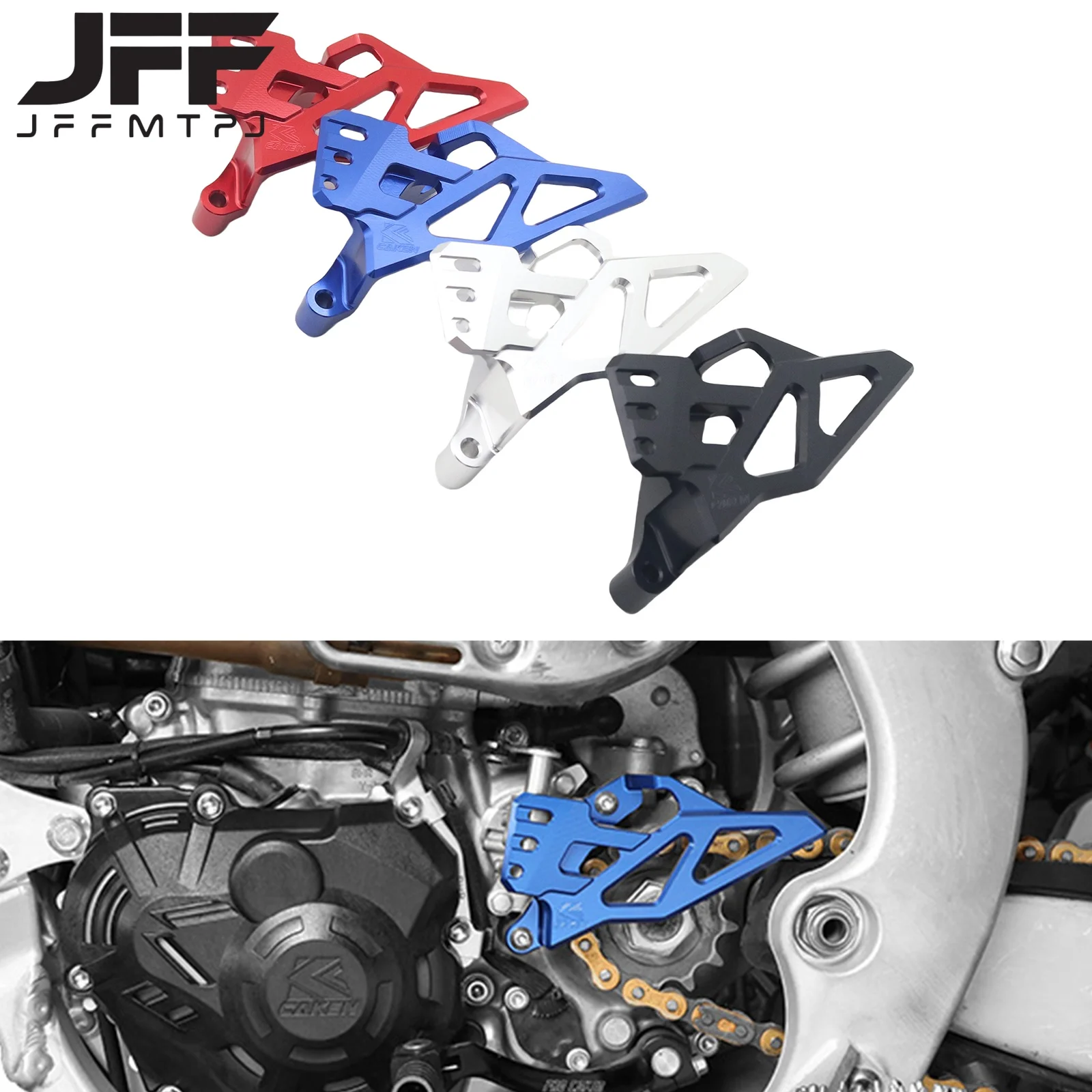 Motorcycle CNC Aluminum Front Pinion Protection Stand For YAMAHA YZ450 WR450F YZ450F 50TH YZ450FX YZ WR450 450F 450FX 2023-2024