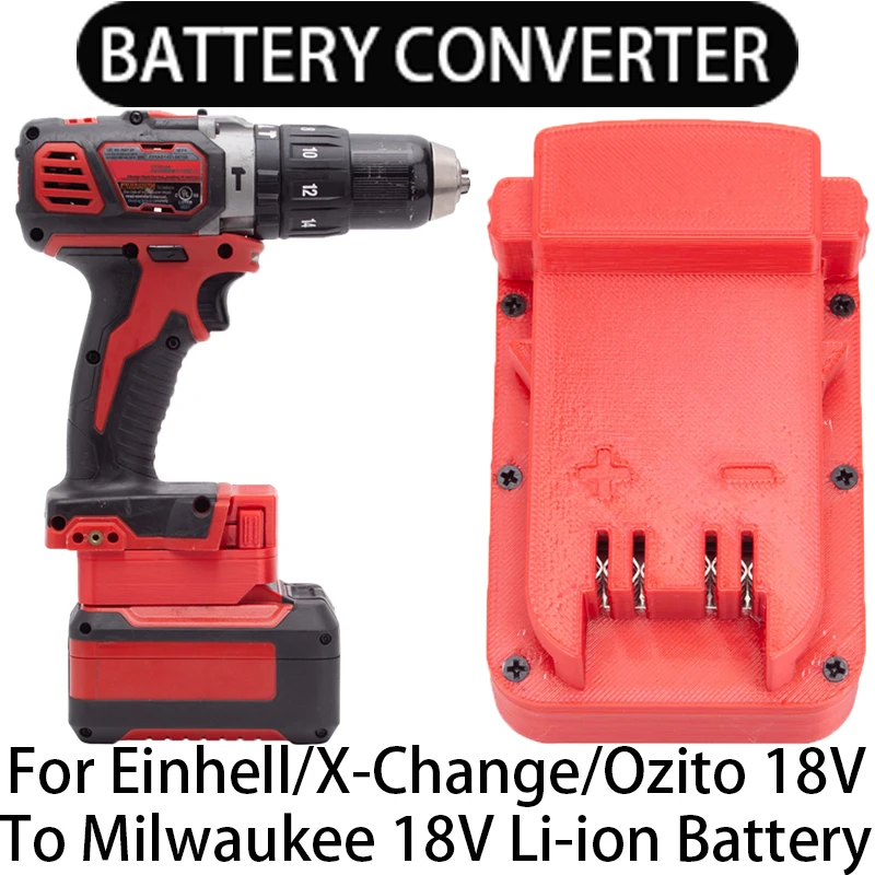 

Adapter for Milwaukee 18V Li-Ion Tools Converter to Einhell/X-Change/Ozito 18V Li-Ion Battery Powered Tool Accessories