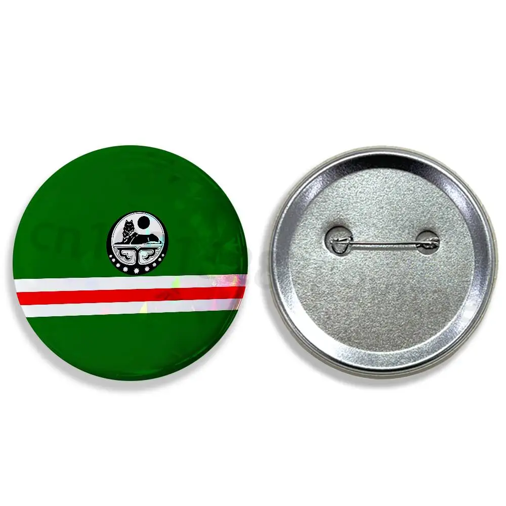 Chechen Coat Arms Pins 58mm Cute Cartoon Badge Handmade Brooches for Backpack Accessories Jewelry Gifts