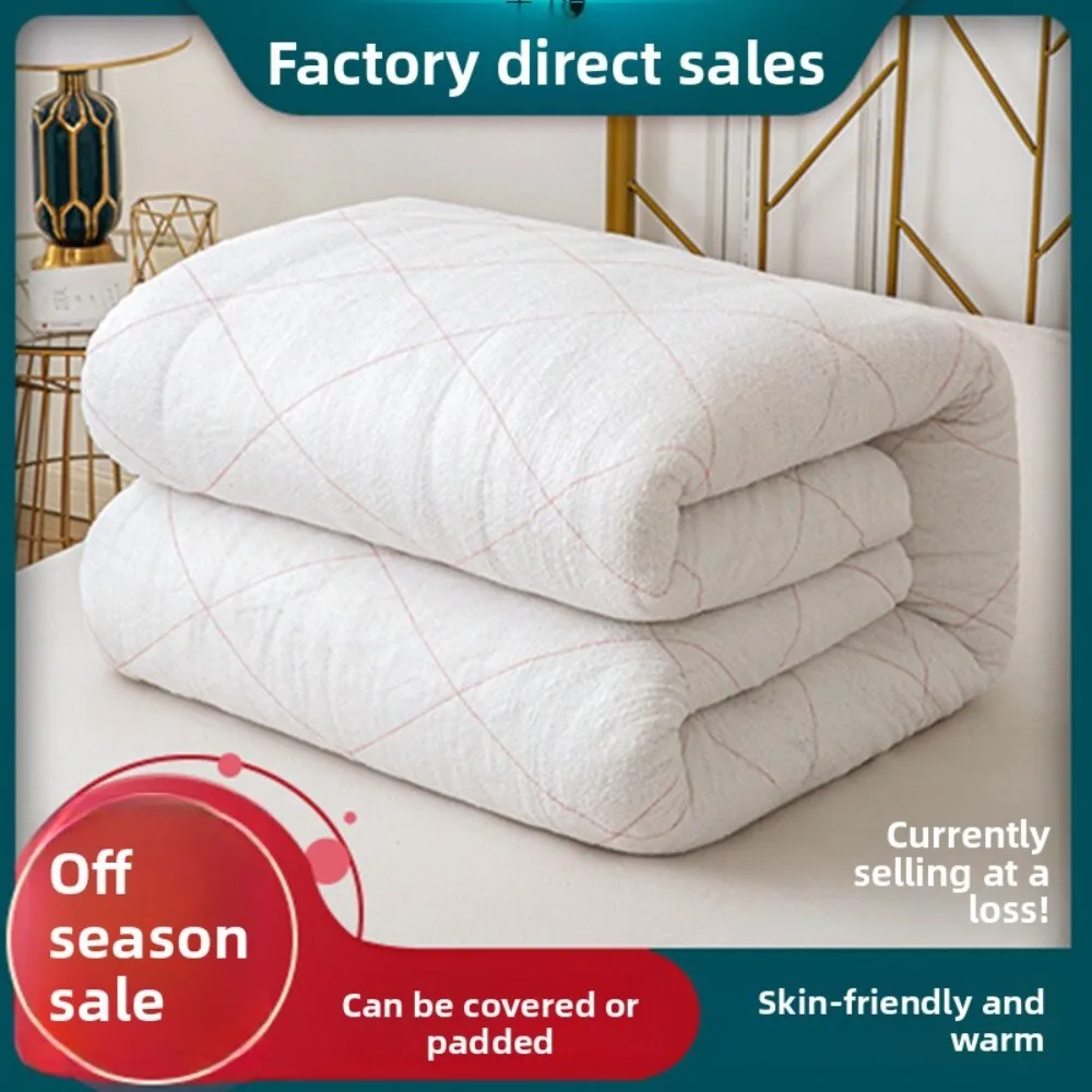 

Thickened Single Mattress Pad for Students Suitable for Spring Autumn Winter Use Durable Cotton Filled Comfortable Bed Topper