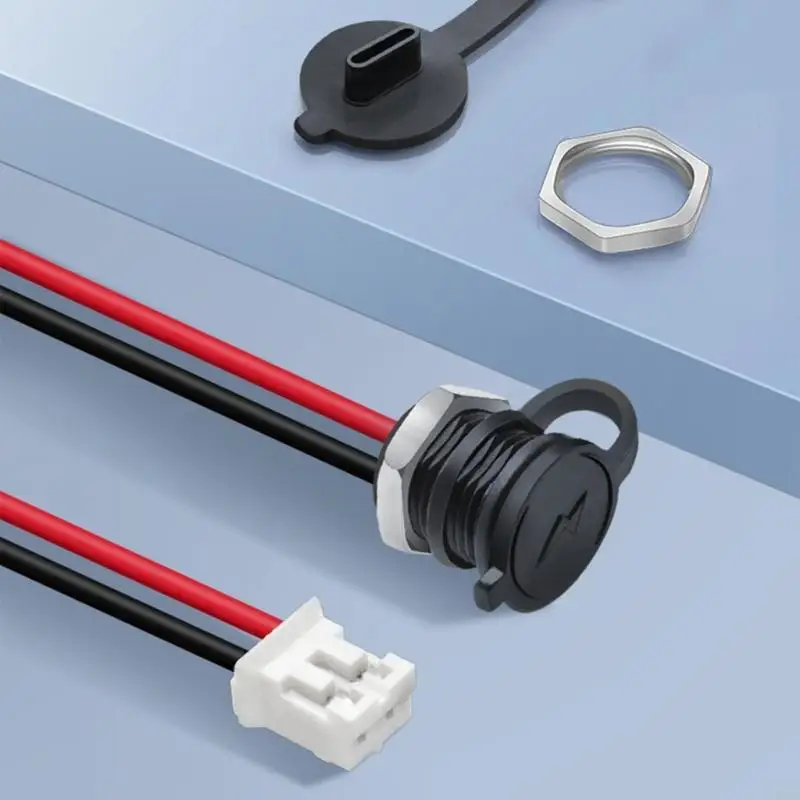 Tipo C da femmina a 2,0 Connettori terminali con tappi per polvere e texture in plastica da dadi impermeabili per trasferimento