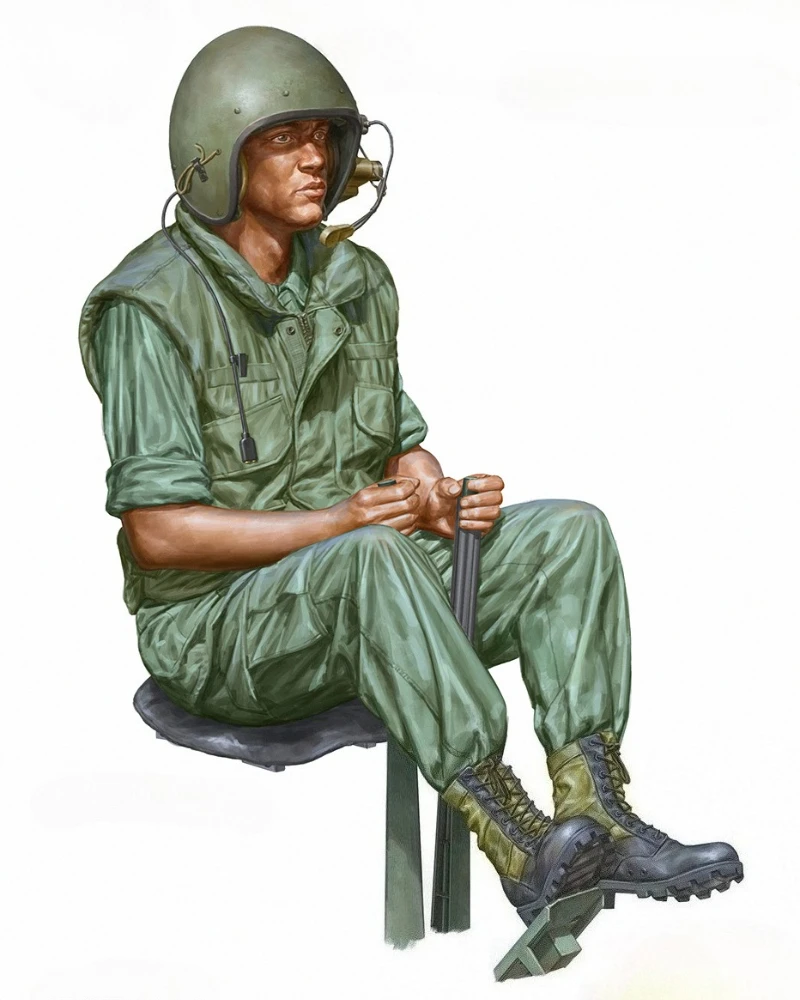 

1/16 Scale Die-Cast Resin Figure Model Kit Armored Personnel Carrier Driver Unassembled and Unpainted