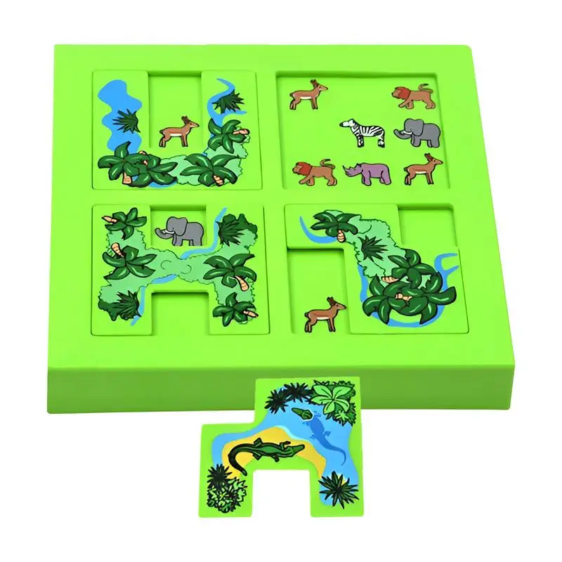 

Animal Puzzles For Kids 132 Levels Animal Puzzle Activity Board Toddler STEM Puzzle Maze For Early Learning Educational