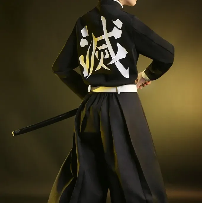 Anime Demon Slayer Tomioka Giyuu Kimetsu No Yaiba Cosplay Costumes Japanese Kimono Halloween Anime Exhibition Party Costumes