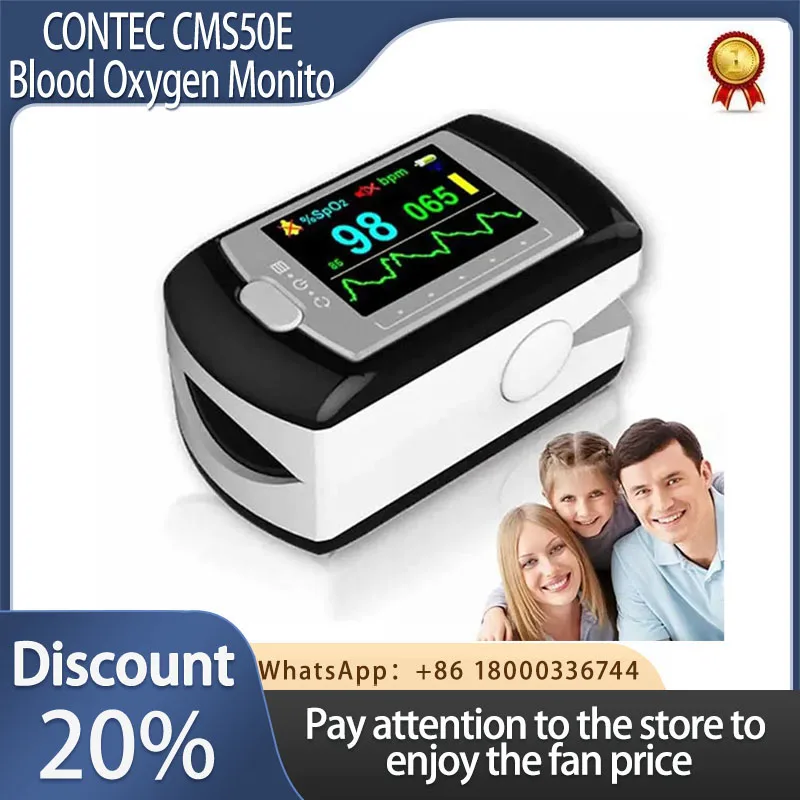 

CE Approved CONTEC CMS50E Fingertip Pulse Oximeter SPO2 Blood Oxygen Monitor 1.3''OLED Display