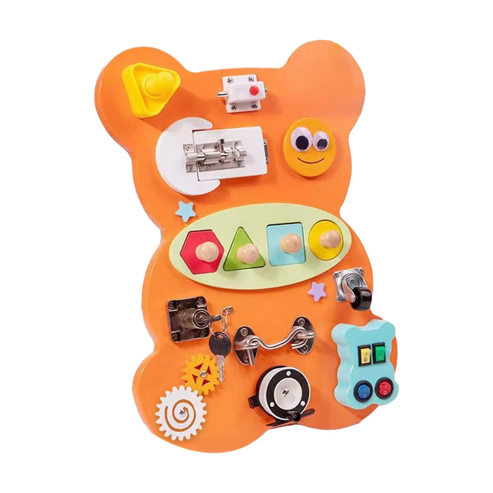 Bear Busy Board 40x29ซม. การศึกษา 11 วิธีเล่นทักษะชีวิตของขวัญวันเกิด