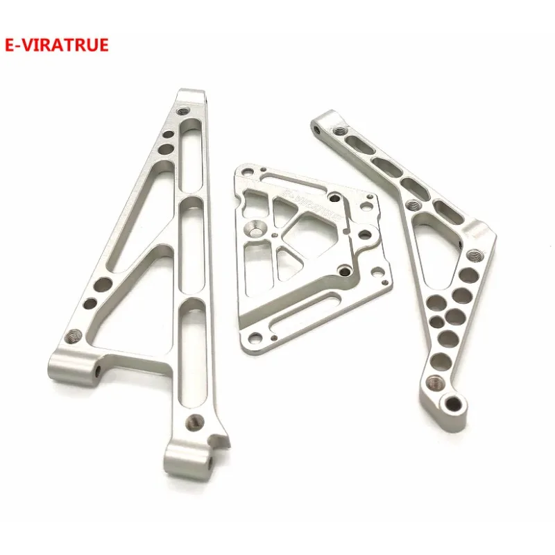 E-VIRATRUE Losi 5T/5B 5IVE-T2.0 1/5 7075 Aluminum Front&Rear Chassis Brace Set