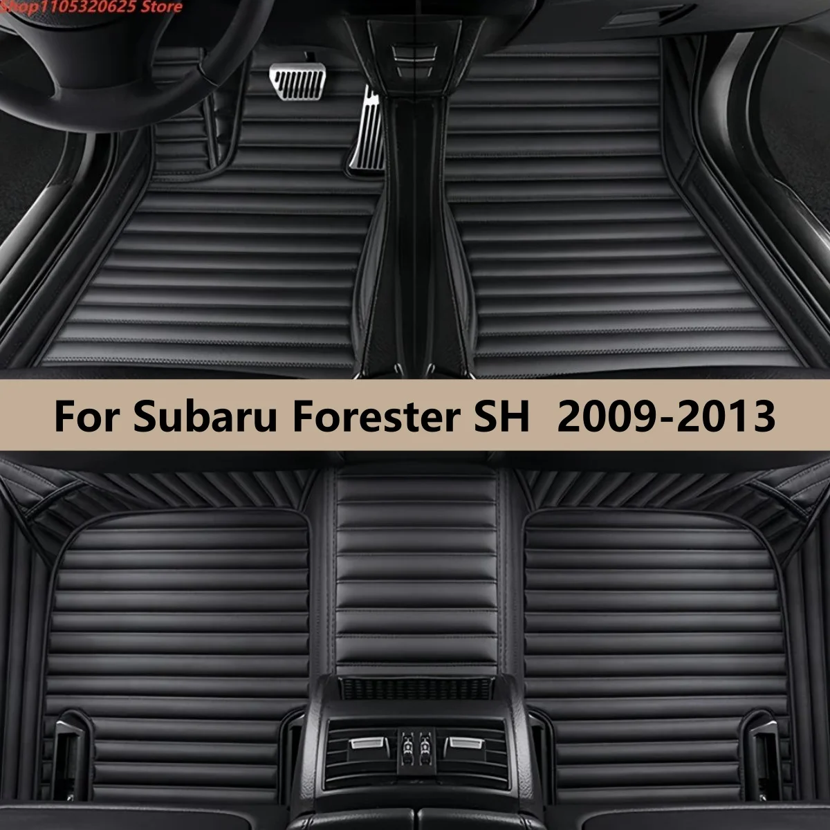 

Автомобильные коврики для Subaru Forester SH 2009-2013: Кожаные коврики-подушки для ног