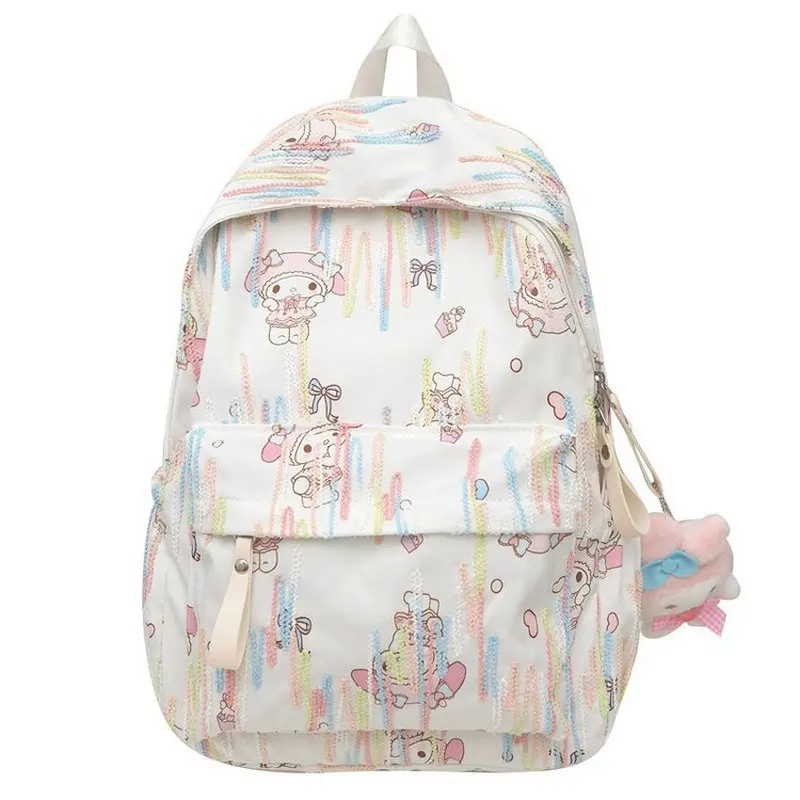 Kawaii Kuromi My Melody zaino stampato Bookbag mochila borsa da donna studente adolescente bambini zaino ragazza zainetto zaino