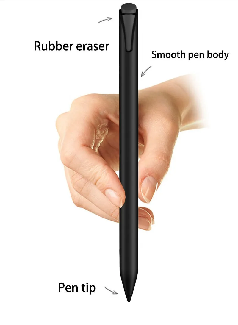 For reMarkable Paper Pro Tablet USI 4096 Stylus Pen with Eraser,no Switch or Connection Required,with Pen Tip - Black