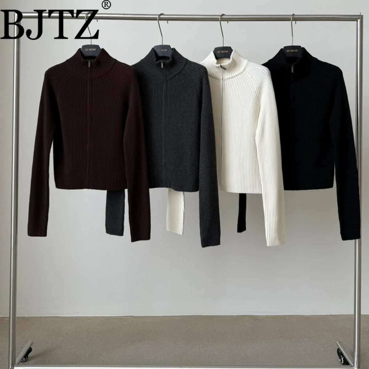 

BJTZ Women’s Luxury Knit Sweater Chunky Oversized Fall Winter 2025 Fashion Casual Elegant Designer High Quality Comfortable Cozy