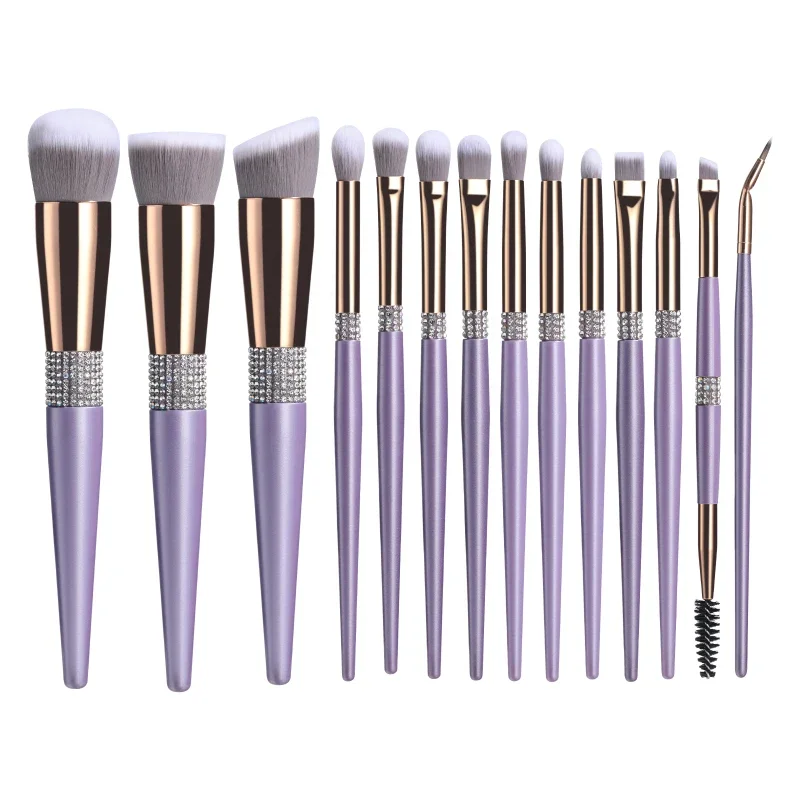 Rhinestone Bling Women Makeup Brushes