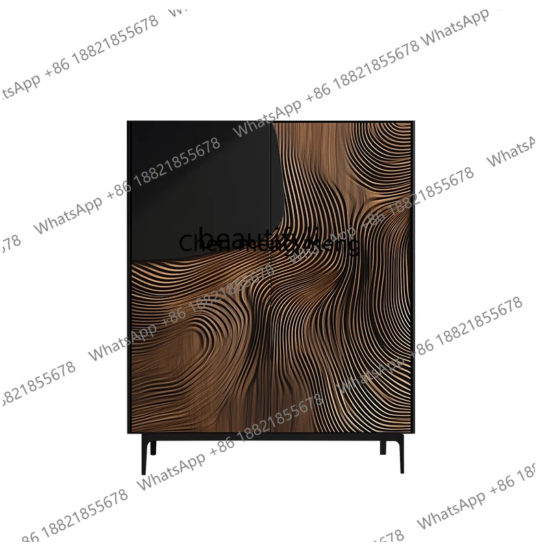 New arrive Medieval art shoe cabinet household door storage cabinet art wood carving entrance indoor storage decorative cabinet