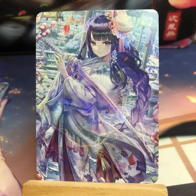 NEW Goddess Story Genshin Impact Beelzebul Nilou Yelan Lumine Homemade flash cards Game collection Birthday Christmas gifts