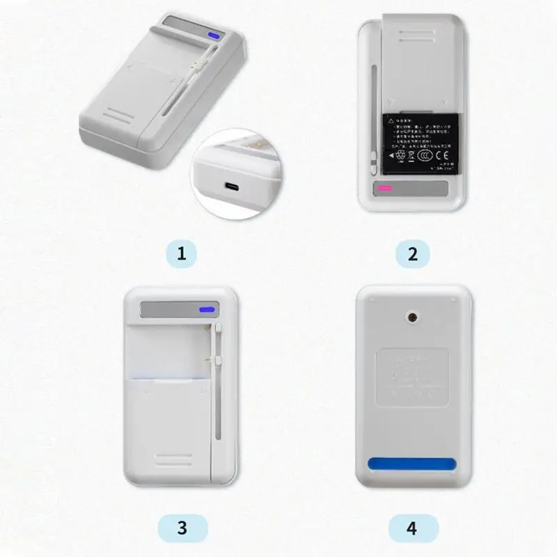 Caricabatteria per fotocamera Caricabatteria Adattatore di ricarica Caricabatterie per fotocamera retrò Tipo C Adattatore per batteria Protezione da sovraccarico Alta