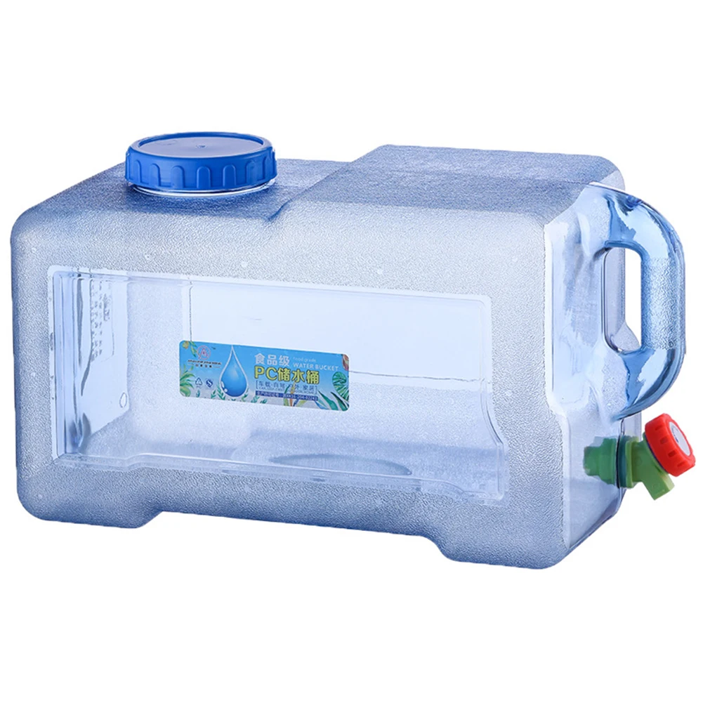 Portable Water Bucket Outdoor Camping Driving Water Tank Container with Faucet