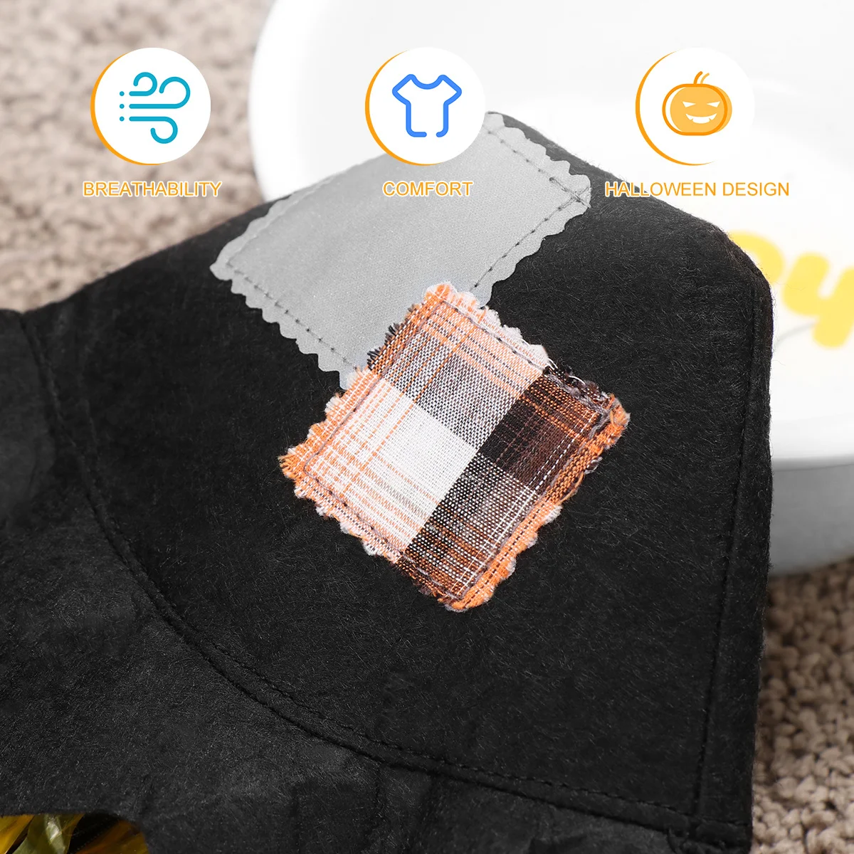 

Scarecrow For Dogs Cats Costume Party Accessory Dog Hat Cosplay Cap Size L Halloween Pet Hat Pet Scarecrow Cap Halloween