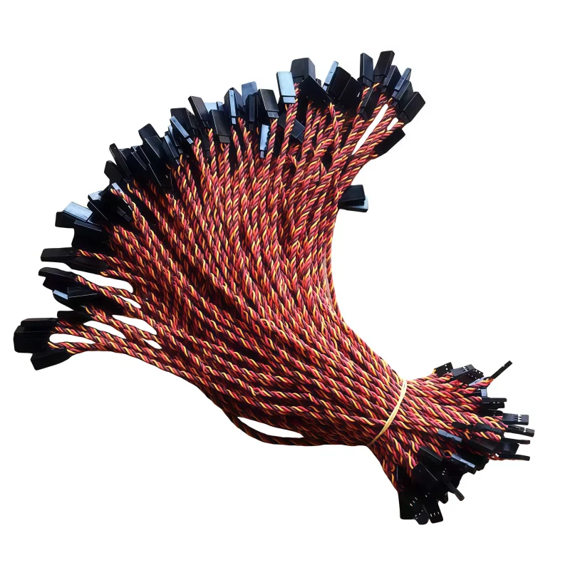 10 pieces of 10/15/20/30/50/100cm JR servo extension cable 30 core twisted wire high current anti-interference