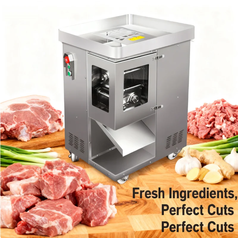 

Электрическая мясорубка из нержавеющей стали 110 В 220 В 2,5-21 мм, машина для резки мяса, коммерческая машина для резки мяса, 800 кг/ч
