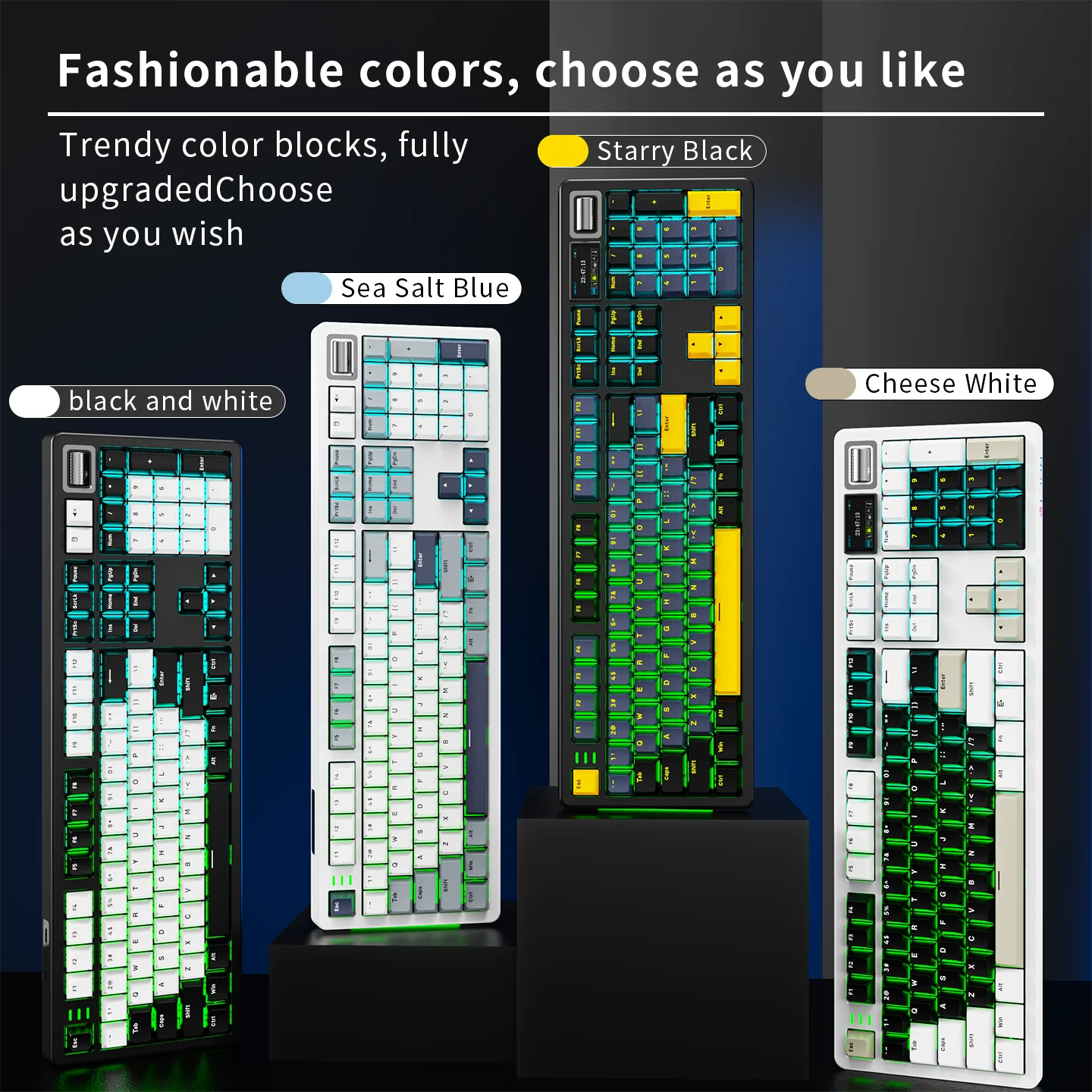 LDON LX106 Wireless Mechanical Keyboard, suitable for gaming and office, customizable keyboard with hot-swappable function