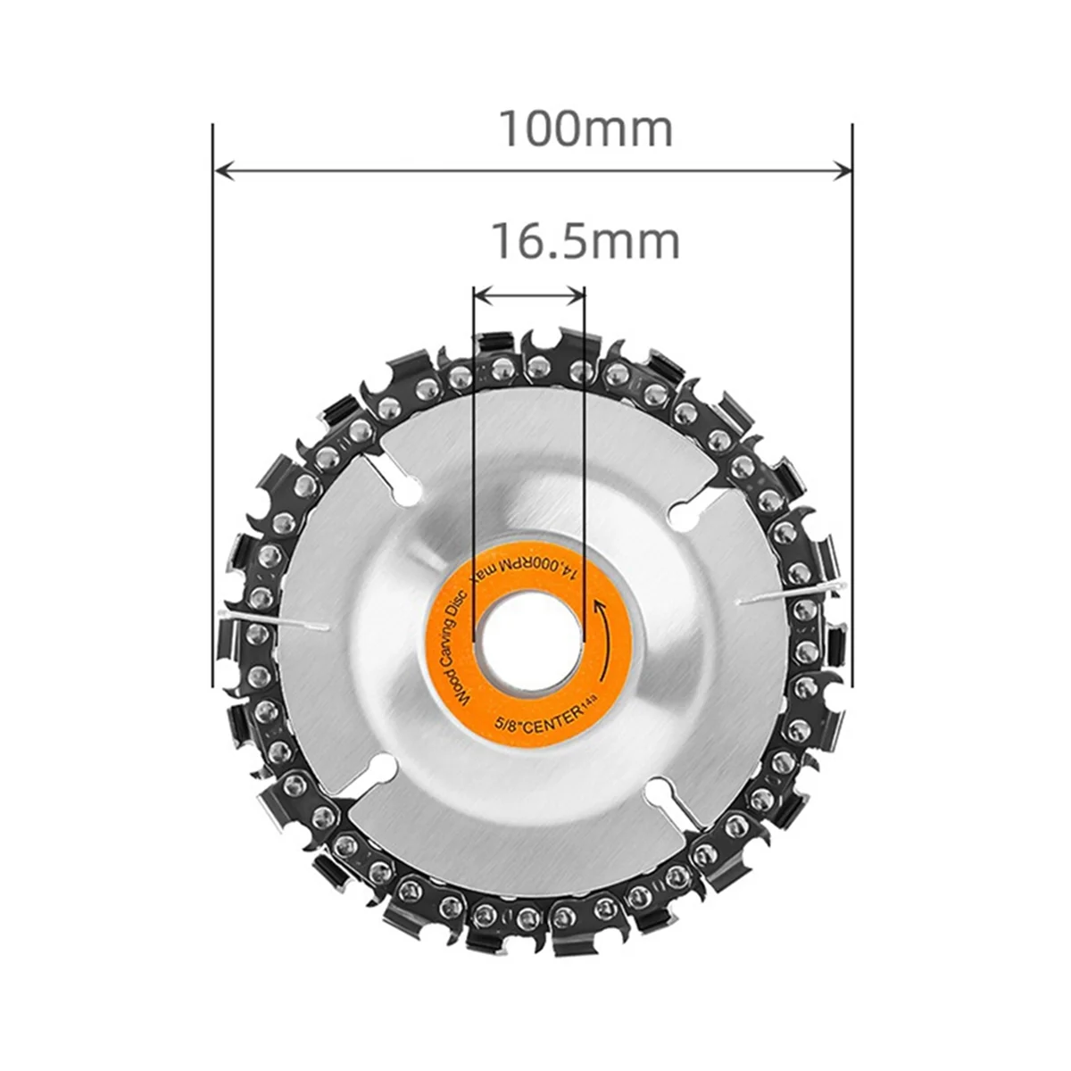 Cakram gergaji rantai Gerinda sudut 100mm 4 inci, pisau gergaji mesin Universal presisi tinggi bahan kayu 22 gigi