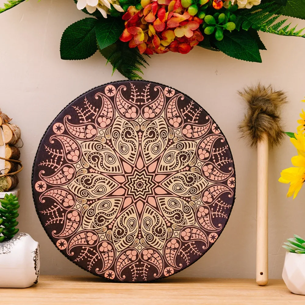 نباتي شامان طبل 25*25*5 سنتيمتر مهرجان الديكور هدية عيد ميلاد طبل الرقص مرافقة الآلات الموسيقية قرع