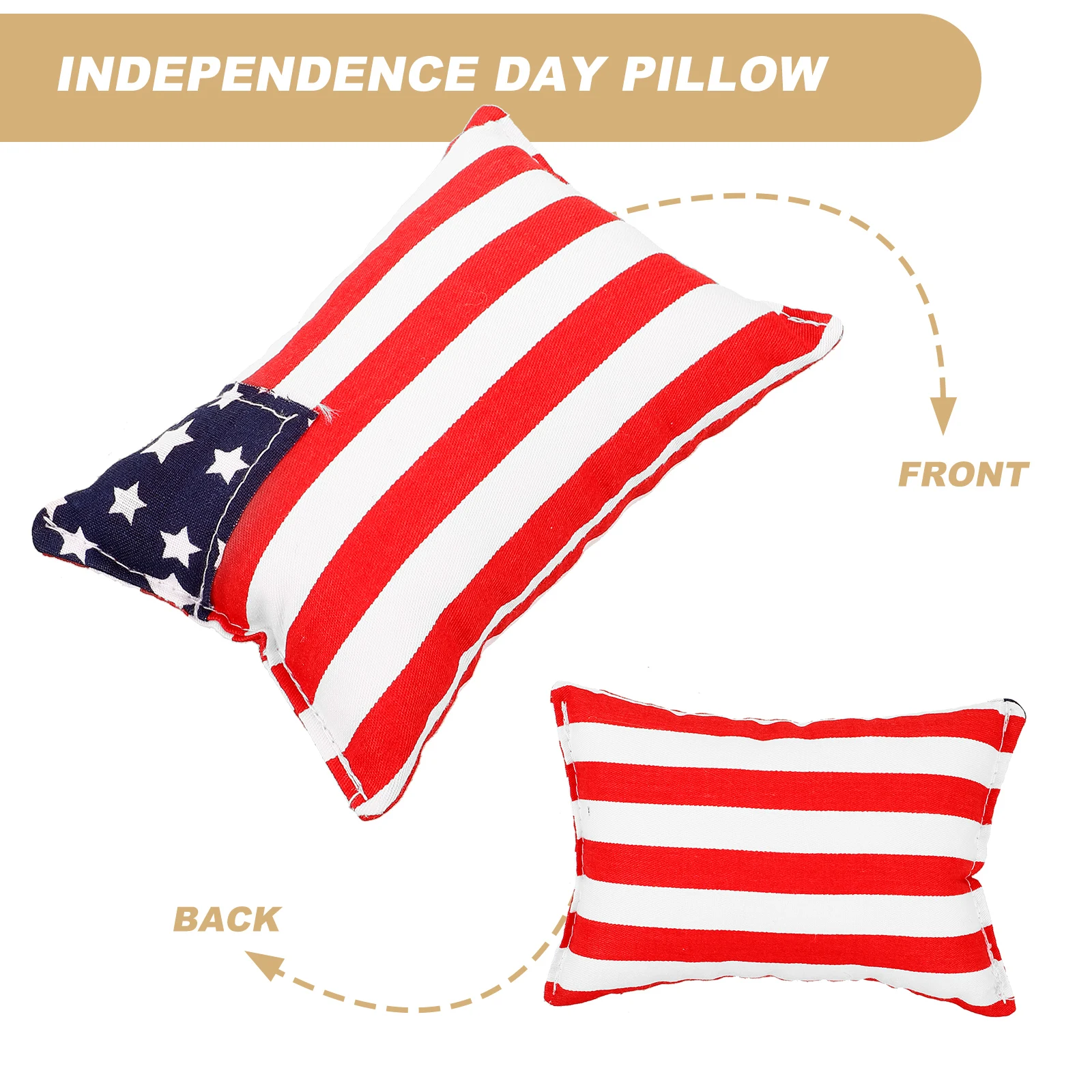 

Independence Day Pillow Decor Patriotic Ornament Rectangular Shape Material Festival Home Decoration Party Atmosphere