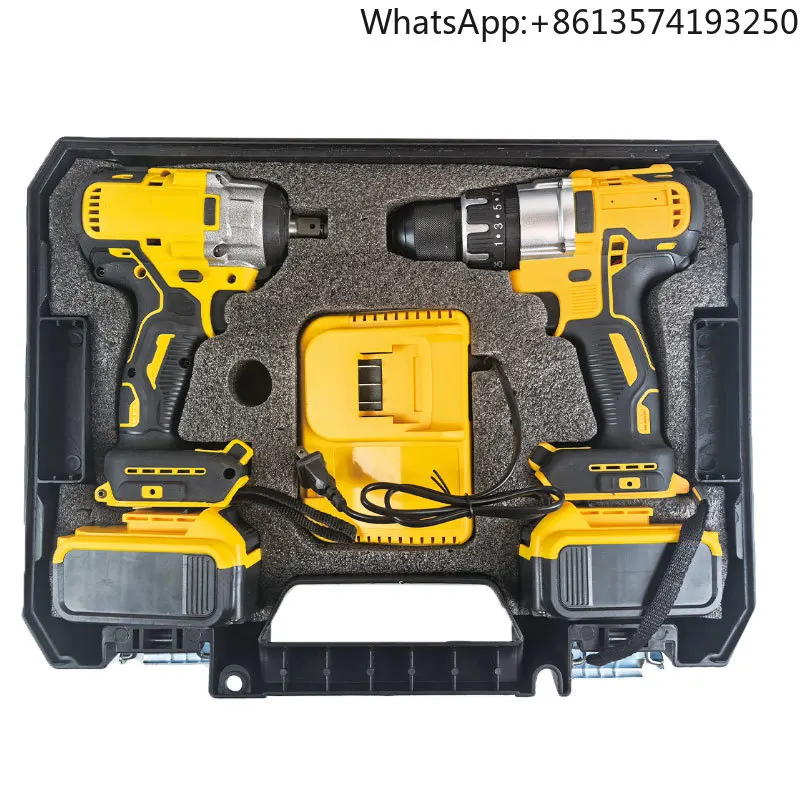 

21v Portable 21V Cordless Brushless Drill Machine Variable Speed Charging Power for Home DIY Use