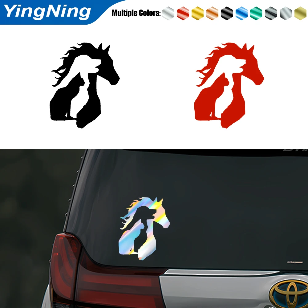 

Creative Animal Lover Pattern Auto Reflective Sticker Car Bumper Body Rear Window Decorative Decal Car Vinyl Decal Accessories
