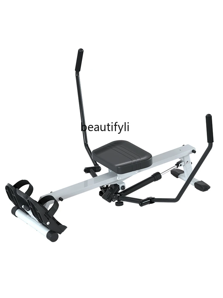 Super fat burning simulation double propeller hydraulic silent rowing machine fitness equipment rowing machine