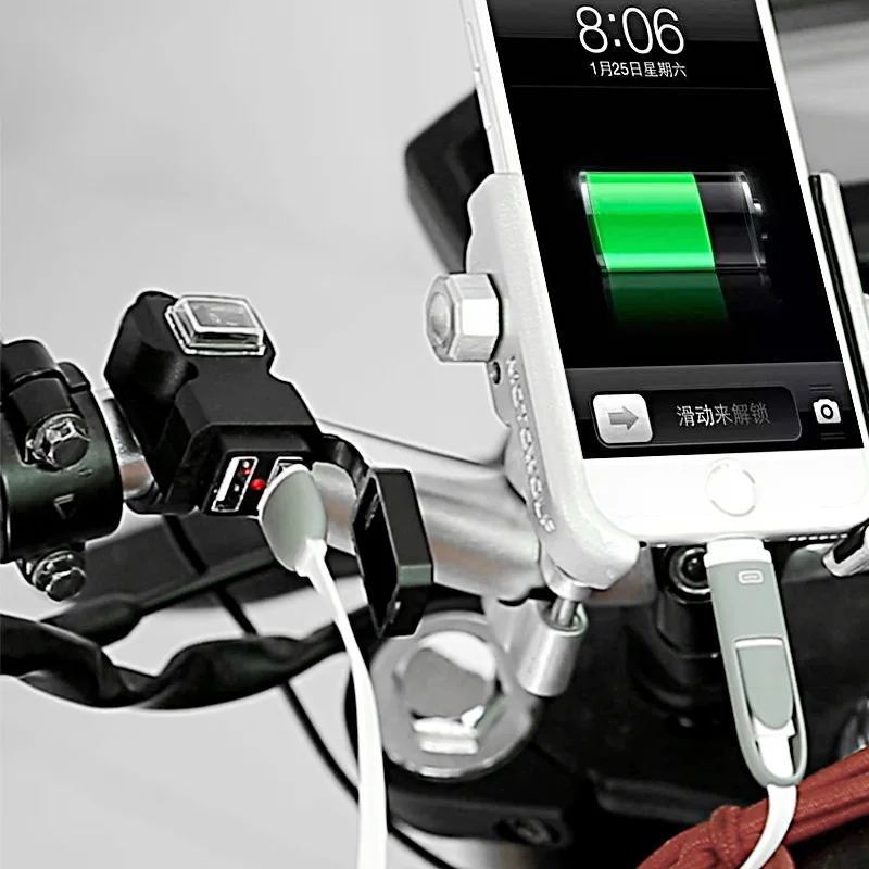 Motorcycle Charger USB Fast Charging FOR SUZUKI INTRUDER1400 ESCUDO LTR450 BANDIT1200 BOULEVARDC90 TL1000R BANDIT650 Cover