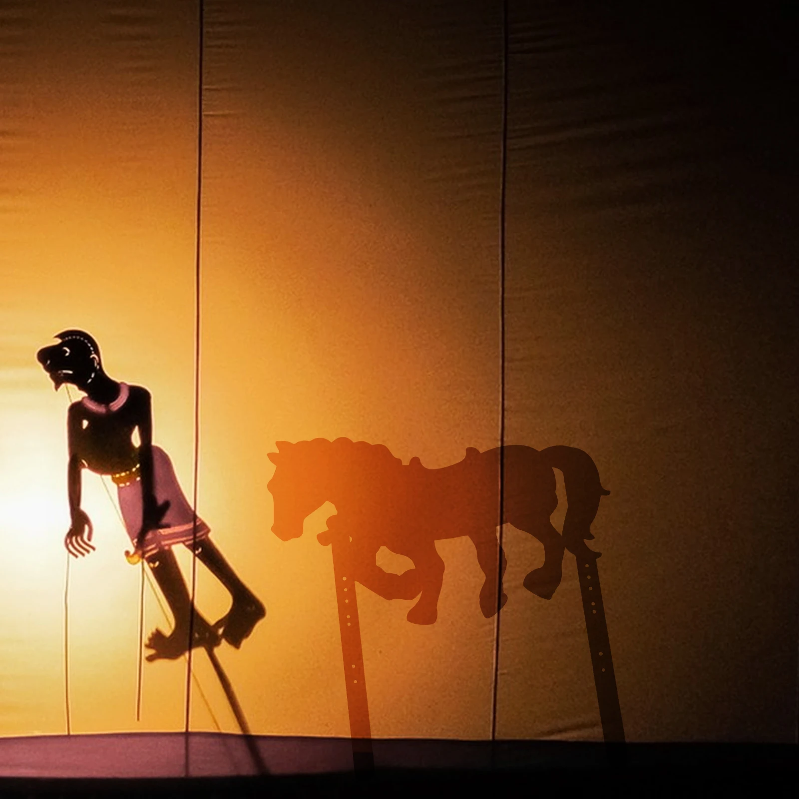 4 قطعة دمى ظلال الحصان الصينية DIY الحرفية التقليدية الظل الحصان أرقام دمية الدعائم لرواية القصص الثقافية