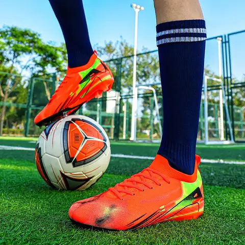 Chaussures de Football Garçon Fille Antidérapant Spike Chaussures