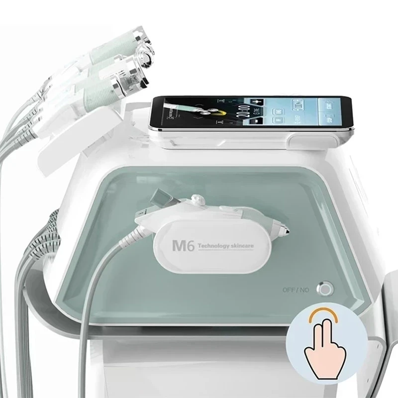 6 in 1 High Quality M6 Hydro Microdermoabrasion Face Cleaning Hydro Facial Jet Peel Facial Machine Professional For Spa