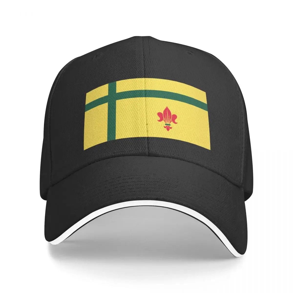 Fransaskois flag Franco-Saskatchewanians French Canadian Saskatchewan Canada HD High Quality Baseball Cap