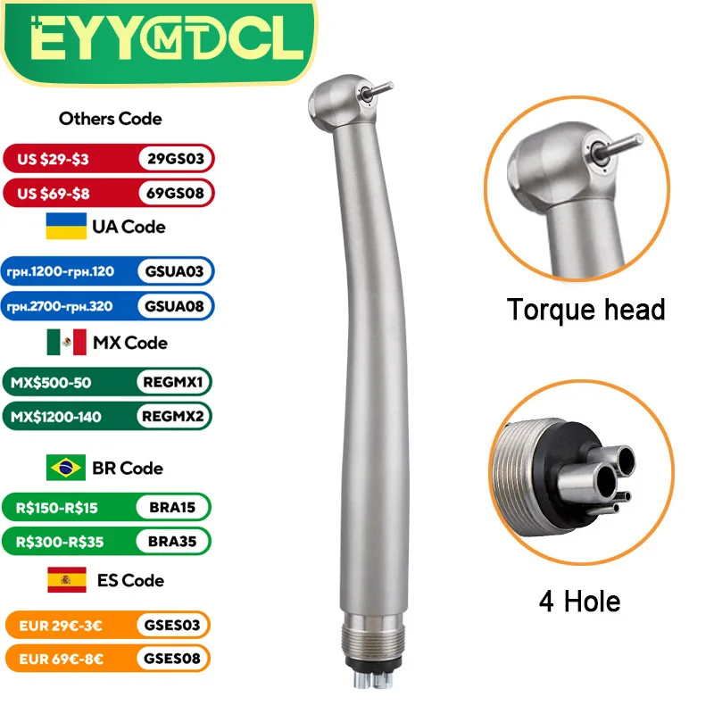 Dentistry Products Dental High Speed Handpiece With Triple Water Spray 2 Hole Oral Hygiene Restorative Polishing Clinic